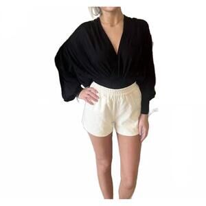 NEW THE FEMM emmy high waist short in ivory